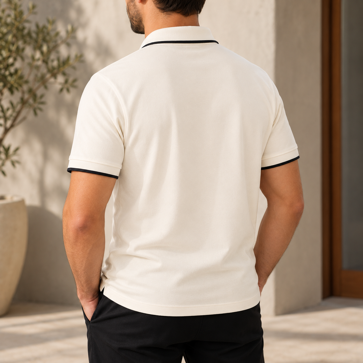 Short Sleeve Cotton Polo Shirt