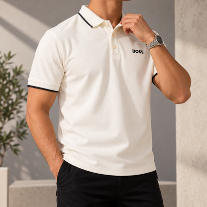 Short Sleeve Cotton Polo Shirt