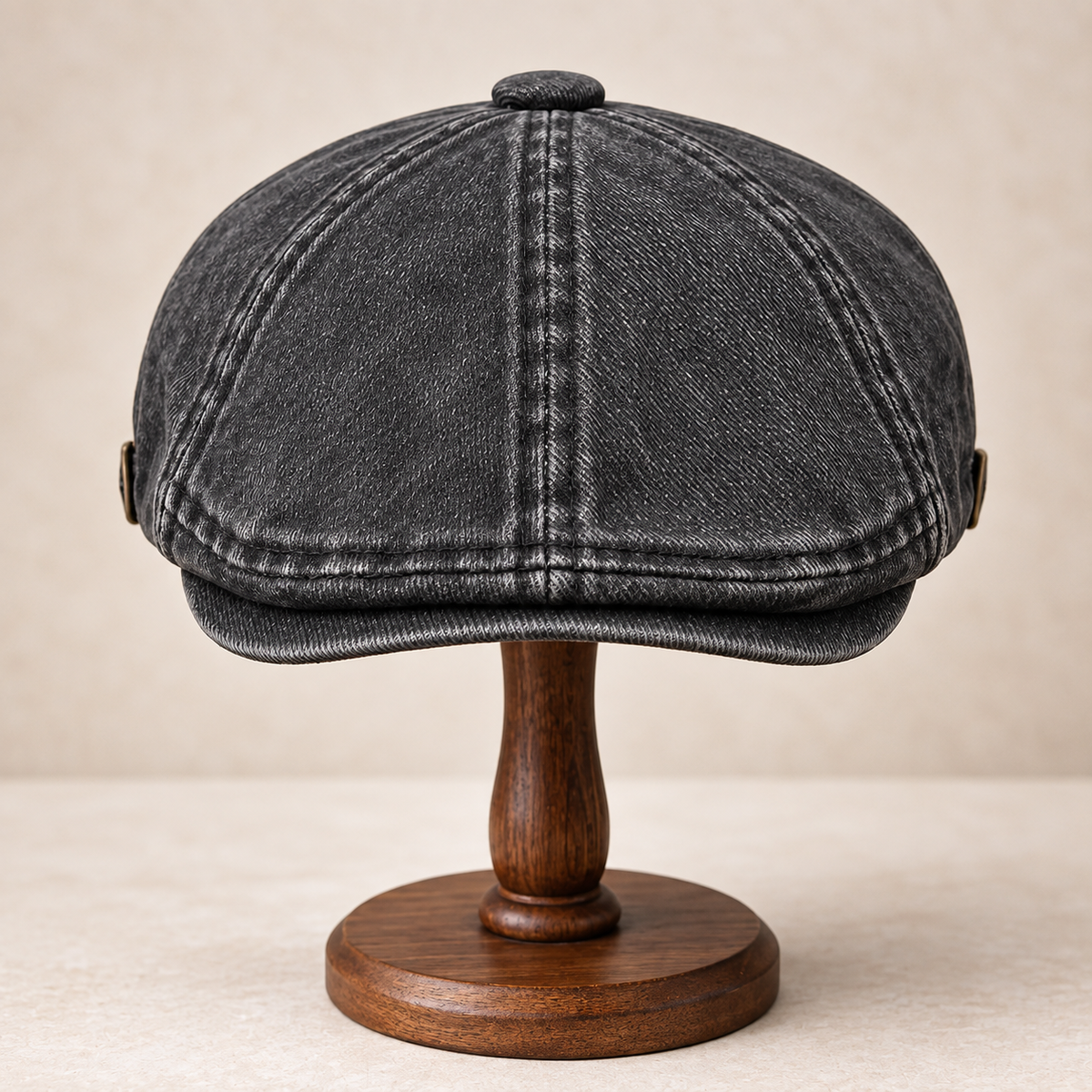 Vintage Washed Newsboy Cap