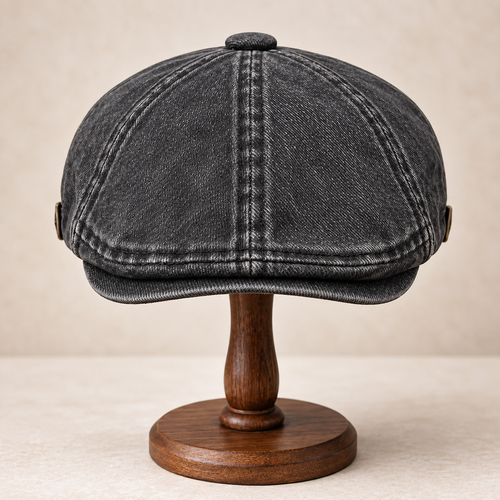 Vintage Washed Newsboy Cap