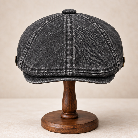 Vintage Washed Newsboy Cap