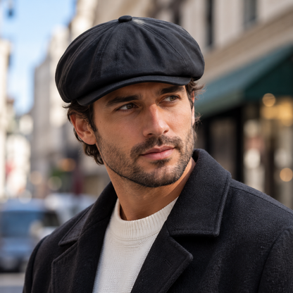 Lightweight Linen Flat Cap