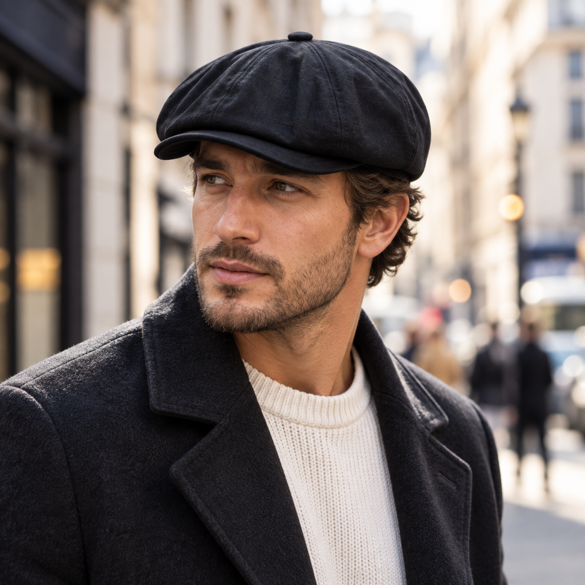 Lightweight Linen Flat Cap