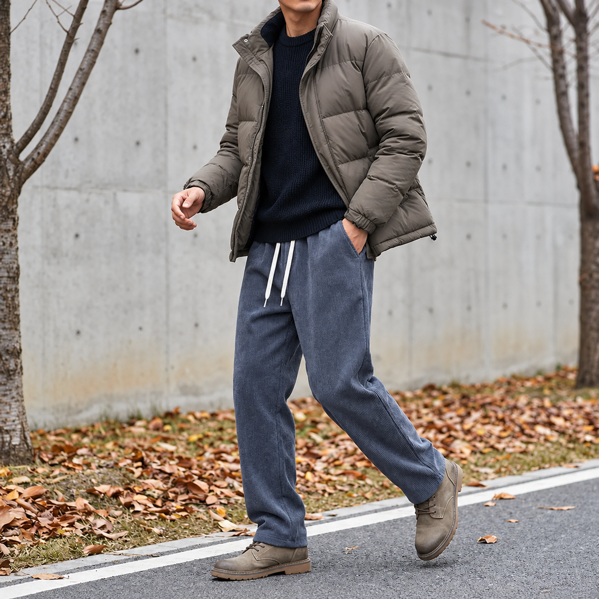 Men’s Loose Fit Corduroy Pants
