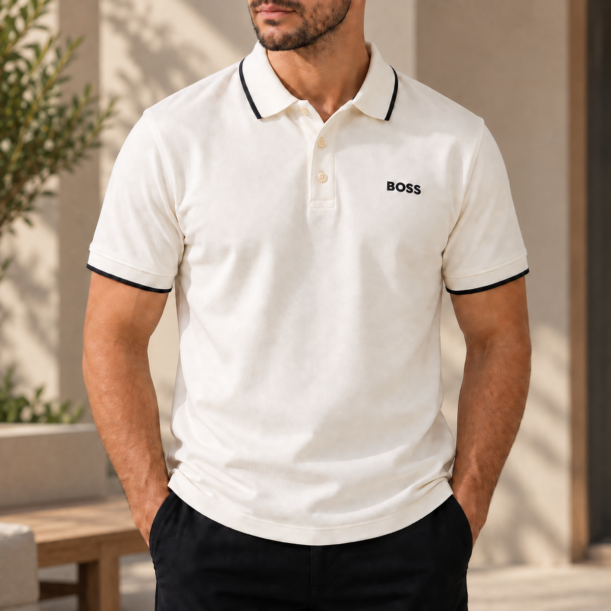 Short Sleeve Cotton Polo Shirt