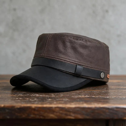 Men’s Waxed Military Cap