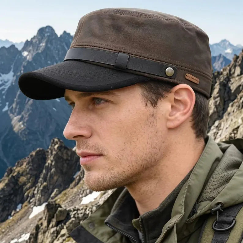 Men’s Waxed Military Cap